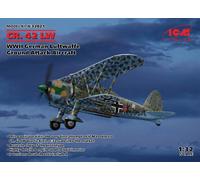 ICM SCALA 1:32 KIT MODELLINO AEREO CR.42 LW WWII GERMAN LUFTWAFFE GROUND
