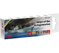 Set Di Pittura Acrilica Per Navi Della Kriegsmarine Icm 3029 Modello