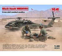 ICM UH-60A BLACK HAWK MEDEVAC WITH FLIGHT MEDICS KIT 1:48