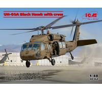 ICM UH-60A BLACK HAWK WITH CREW KIT 1:48