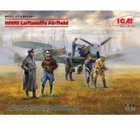 ICM WWII LUFTWAFFE AIRFIELD Bf 109F-4 Hs 126 B-1 KIT 1:48
