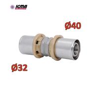 ICMA 400 - Manicotto giunto ridotto 40x32 diritto doppio - SEMPITER® raccordo a