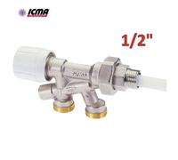 ICMA 891 - Valvola monotubo termostatizzabile 1/2'' per calorifero