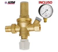 ICMA Valvola gruppo di riempimento automatico caldaia con manometro