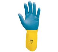 ICO CP Guanti Bicolor Lattice Giallo-Blu L