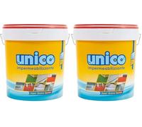 ICOBIT Unico, Super resina liquida impermeabilizzante, Rosso, 1 kg (Confezione da 2)