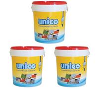 ICOBIT Unico, Super resina liquida impermeabilizzante, Rosso, 5 kg (Confezione da 3)