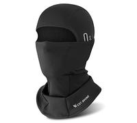 ICOCOPRO Passamontagna autunno inverno per uomo e donna, antivento, termico, balaclava, maschera da sci per sport all'aria aperta, ciclismo, sci, moto, bicicletta, taglia unica, nero (pure black