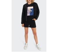 ICode Black Waffle-knit Shorts With Letter Bands Taglia: 38 | Pantaloncini Outlet | Donna | Bianco