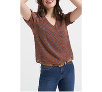 ICode Camel Top With Blue Flower Print Taglia: S | Magliette intime Outlet | Donna | Blu