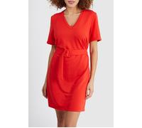 ICode Crimson Red Knit Belted Dress Taglia: 36 | Abiti Mini Outlet | Donna | Rosso