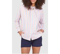ICode Crimson Red Shirt With Coloured Stripes Taglia: L | Camicie Abbottonate Outlet | Donna | Rosso