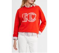ICode Crimson Red Sweatshirt With Xl Monogram Taglia: XL | Outlet | Donna | Rosso