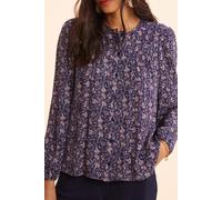 ICode Navy Blouse With Rock Floral Print Marine Taglia: L | Magliette intime Outlet | Donna | Blu