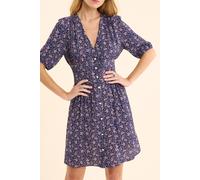 ICode Navy Dress With Rock Floral Print Marine Taglia: 34 | Abiti Mini Outlet | Donna | Blu
