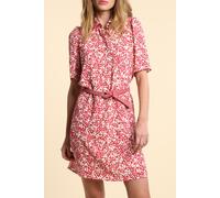 ICode Red Shirt Dress With Floral Tachist Print Taglia: 34 | Abiti in T-Shirt Outlet | Donna | Bianco