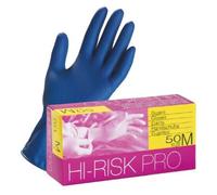 ICOGUANTI SPA Hi-risk Pro Xl, Lattice Unisex Adulto, Blu (Blue), 50 Unità Confezione da 1