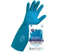Icoguanti - MPFB411-XL(9) - Guanti alimentari MPFB411 - in lattice felpato - taglia XL - blu - Icoguanti - 97168 - Conf. da 1 Pz. - MPFB411-XL(9)