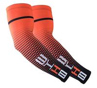 iColofun Manicotti Compressione Braccia per Ciclismo, Uomo Compressione Sportiva Manicotti per Il Braccio umidità Traspirante Protezione UV Raffreddamento o Scaldino Copriscarpe Antiscivolo