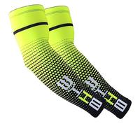 iColofun Manicotti Compressione Braccia per Ciclismo, Uomo Compressione Sportiva Manicotti per Il Braccio umidità Traspirante Protezione UV Raffreddamento o Scaldino Copriscarpe Antiscivolo
