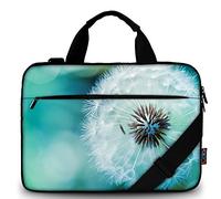 icolor 13 15 pollici borsa per computer portatile custodia protettiva con tracolla,15.6 tela computer portatile borsa porta taccuino borsa borsa messenger valigetta, dente di leone, 14.2~15.6 Zoll