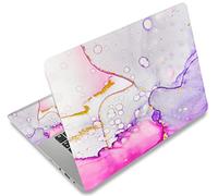 icolor Pellicola adesiva in vinile per computer portatile da 13", 13,3", 14", 15,4", 15,6 pollici, autoadesiva, decorativa, colore marmo rosa