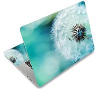 icolor Pellicola adesiva in vinile per computer portatile da 13", 13,3", 14", 15,4", 15,6 pollici, autoadesiva, decorativa, con dente di leone
