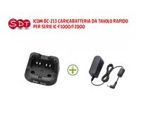 ICOM BC-213 CARICABATTERIA DA TAVOLO RAPIDO SERIE IC-F1000/F2000 IC-F29DR, ecc..