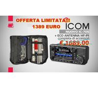 Icom IC-705 + HF-P1 FULL KIT - Ricetrasmettitore QRP 0/30-50/144/430 MHZ 10W + a