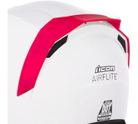 Icon Airflite Dayglow Neon Spoiler posteriore, rosso per maschi