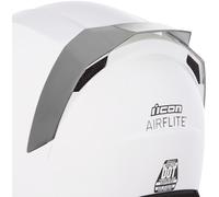 Icon Airflite Spoiler posteriore specchiato, argento per maschi