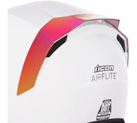 Icon Airflite Spoiler posteriore specchiato, rosso per maschi