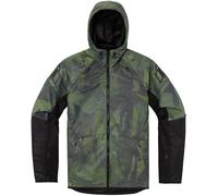 Icon Airform Battlescar, giacca in tessuto S male Verde Scuro/Nero