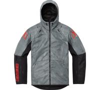 Icon Airform Battlescar Giacca tessile moto, grigio, Taglia S