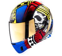 Icon Airform MIPS Lucky Lid, casco integrale M female Bianco/Nero/Rosso/Blu/Giallo