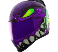 Icon Airform Mips Manik’RR, casco integrale XS male Lilla/Verde Fluo/Nero