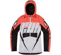 Icon Airform Retro, giacca tessile donna XL female Rosso Chiaro/Bianco/Nero