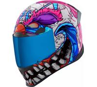 Icon Airframe Pro Krazy Klown 2, casco integrale XXL female Bianco/Fucsia/Blu/Nero