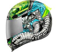 Icon Airframe Pro Outbreak, casco integrale XS female Azzurro/Verde/Bianco/Grigio