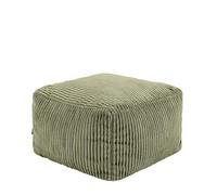 icon Amara Poggiapiedi, Pouf Poltrona per Adulti con Riempimento Inclusa, Tessuto Velluto a Coste, Piccola Pouf Sacco, Sgabello, Camera da Letto, Soggiorno, Mobili per il Soggiorno, Verde Salvia