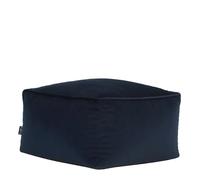 icon Amara Pouf Poggiapiedi, Blu Scuro, Velluto, Poltrona Sacco con Riempimento Incluso, Pouf Sacco, Camera da Letto, Soggiorno, Mobili Soggiorno