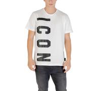 Icon Black And White Cotton T-Shirt - IT54 | XXL
