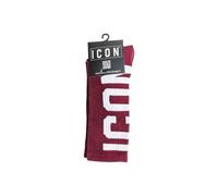 Icon Bordeaux Cotton Socks - One Size