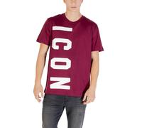 Icon Bordeaux Cotton T-Shirt - IT42 | XS