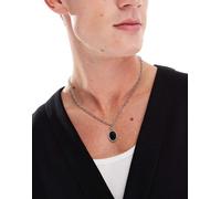 Icon Brand - Collana color argento con ciondolo ovale No Size