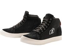Icon Carga Scarpe da moto, Bianco/nero, Taglia 43