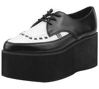 Icon Carnaby Street (T.U.K. A8665 - Scarpe da ginnastica unisex per adulti, in pelle Eva a punta, impilate, numero: 36-41, Nero e bianco, 39 EU
