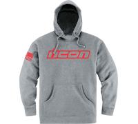 Icon Clasicon, felpa con cappuccio L male Grigio/Rosso