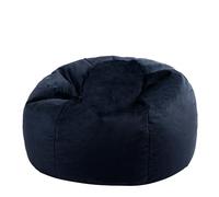 icon Classico Poltrona Sacco, Blue Scuro, Sedia Velluto, Pouf Poltrona con Riempimento Incluso, Pouf Sacco, Camera da Letto, Soggiorno, Mobili Soggiorno
