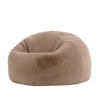 icon Classico Poltrona Sacco, Marrone Moka, Coniglio Pelliccia Falsa, Pouf Poltrona con Riempimento Incluso, Pouf Sacco, Camera da Letto, Soggiorno, Mobili Soggiorno